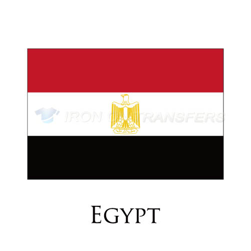 Egypt flag Iron-on Stickers (Heat Transfers)NO.1864